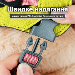 Шлея для собак Nunbell No-Pull з повідцем, регульована та світловідбивна 3XL, Жовтий - мініатюра 7