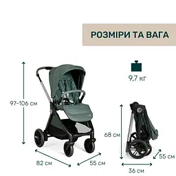 Коляска Chicco Bellagio 2 в 1 хаки (87136.33.01) - мініатюра 12