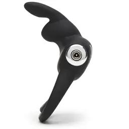 Ерекційне кільце Happy Rabbit Black 8.9 см (чорний) - мініатюра 2