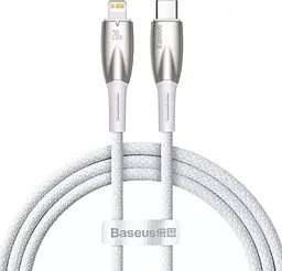 Кабель Baseus Glimmer Series Fast Charging Cable Type-C to Lightning 20W 1m CADH000002 White