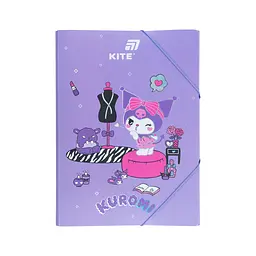 Папка на резинках Kite A4 Kuromi (HK25-247-1)
