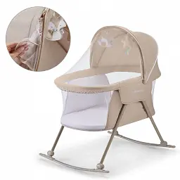 Дитяче ліжечко колиска KiderKraft Lovi Beige - мініатюра 3