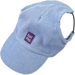 Кепка Hat-Dog 4/L вельвет блакитна з регульованою затяжкою 122