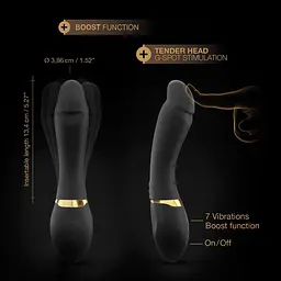Вібратор Dorcel Tender Spot 20.5 см чорний - мініатюра 11