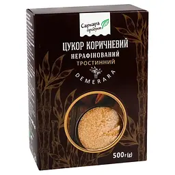 Цукор Саркара продукт коричневий нерафінований тростинний 500 г (коробка) (60004)
