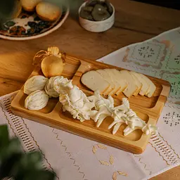 Дошка для подачі прямокутна 25*35 см на 3 секції, ясен LUGI T32W250 - мініатюра 4
