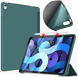 Чохол-книжка BeCover Tri Fold Soft TPU Silicone для Apple iPad Air (4/5) 2020/2022 10.9 Темно-зелений (711130) - мініатюра 2
