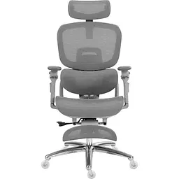 Офісне крісло GT Racer B-816 White/Gray [166917]