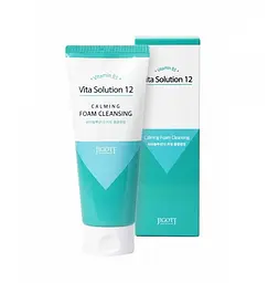 Заспокійлива пінка для вмивання Vita Solution 12 Calming Foam Cleansing Jigott 180 мл - мініатюра 2