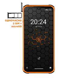 Смартфон Sigma X-treme PQ56 6/128Gb Black-Orange UA UCRF - мініатюра 3