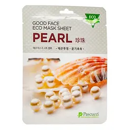 Маска тканинна для обличчя Amicell Pascucci Good Face Eco Pearl з екстрактом перлини
