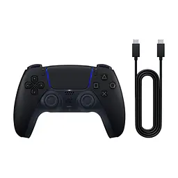 Геймпад Sony Playstation DualSense Bluetooth PS5 Midnight Black (USB-C кабель) (1000051651) - миниатюра 2