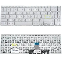 Клавіатура для ноутбука ASUS (X521 series) rus, silver, без фрейма