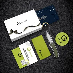 Комплект ніж складаний і ручка Civivi StellarQuill Pen & Button Lock Elementum II Knife Combo Gift Pack C23049 - мініатюра 8