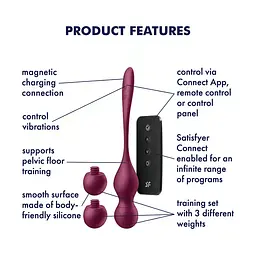 Вагінальні кульки Satisfyer Love Birds Vary (App) - мініатюра 4