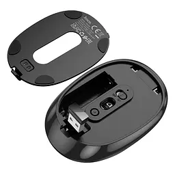 Маніпулятор миша HOCO GM34 Nuevo dual-mode business wireless mouse Black Metal Gray - мініатюра 4