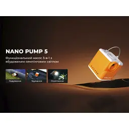 Насос кемпінговий Vollyc Ezy Pump by Flextail, помаранчевий - мініатюра 2