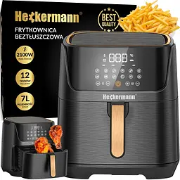Аэрогриль Аэрофритюрница Heckermann HF 8850 7л - мініатюра 2