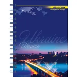 Блокнот Buromax spiral side, А6, 96sheets, square, UKRAINE (assorted) (BM.2422) - мініатюра 3