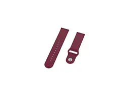 Ремінець BeCover Sport Band Dark Red for Xiaomi iMi KW66 / Mi Watch Color / Haylou LS01 / Haylou LS02 (706349) - мініатюра 3