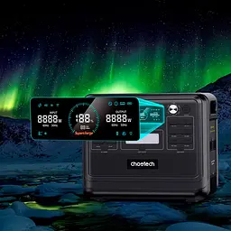 Зарядна станція Choetech BS008 2400W [105376] - мініатюра 10