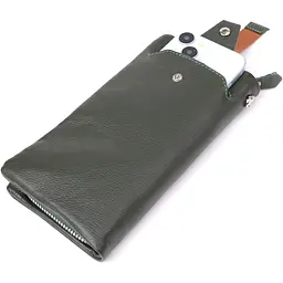Стильний гаманець-клатч для жінок із відділенням під телефон ST Leather 20х10,5х5 см acs0029699 - мініатюра 7