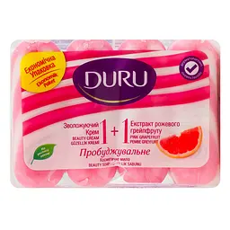 Мило Duru 1+1 Soft Sensations Грейпфрут зі зволожуючим кремом 4 шт. по 80 г - мініатюра 5