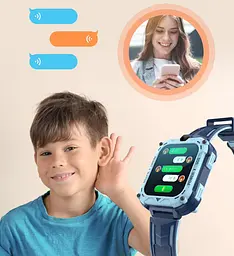 Дитячий годинник телефон Lemfo R8 на Android з 16GB пам'яті, дзвінками від сім карти, GPS, камерою, WhatsApp, TikTok, Google та функцією прослуховування Помаранчевий - мініатюра 9