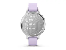 Смарт-годинник Garmin Lily 2 Active Silver with Purple Jasmine Silicone Band (010-02891-01) - мініатюра 7