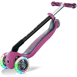 Самокат Globber Go up deluxe lights 5в1, колеса з підсвічуванням, рожевий (646-210) - мініатюра 5