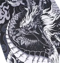 Iгрова поверхня Kondor XXL Dragon Spirit Black White (1044) - мініатюра 3