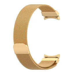 Ремінець для Samsung Galaxy Watch 4 40mm - золотистий Watchbands Milanese Loop ширина кріплення 20мм металевий (WB00S4MMILANESE4GOLD440) - мініатюра 3