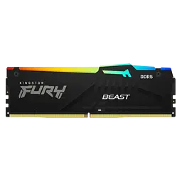 Оперативна пам'ять Kingston Fury 16GB DDR5 5600MHz Beast RGB Black (KF556C36BBEA-16)