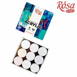 Набір акрилових фарб COLOR 9×10 мл ROSA Start (4823098530992) - мініатюра 2
