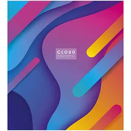 Зошит загальний Школярик Genius Cloud colorful у лінію 48 аркушів 10 шт. (048-3161L) - мініатюра 5