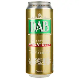 Пиво DAB Wheat Beer, світле, нефільтроване, 4,8%, з/б, 0,5 л