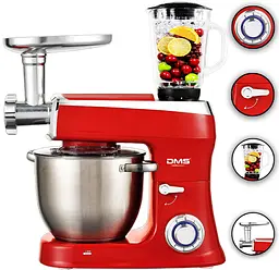 Кухонна машина DMS 3в1 2100 W Red - мініатюра 2