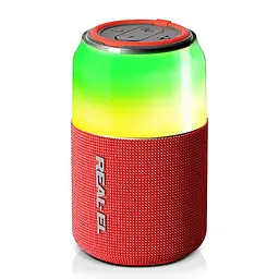 Портативная колонка REAL-EL RX705 5W Bluetooth TWS, RGB, RED