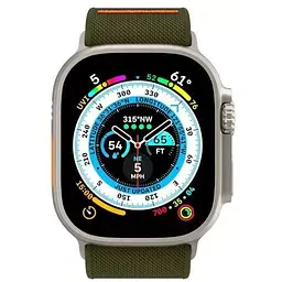 Ремінець Spigen Lite Fit Ultra Khaki для Apple Watch 49mm/45mm/44mm (AMP05985) - мініатюра 4