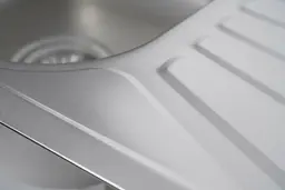 Кухонна мийка Platinum 7848 з крилом 0.8 мм прямокутна 78x48 см сатин (000019706) - мініатюра 2