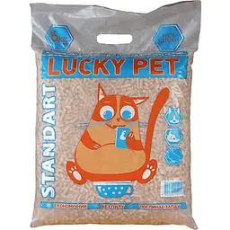 Уцінка. Деревний наповнювач для котячого туалету Lucky Pet стандарт 6 кг