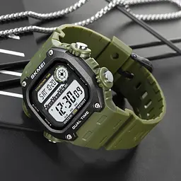 Чоловічий наручний годинник 2126AG Army Green Skmei acs0030252 - мініатюра 5