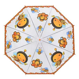 Дитяча парасолька "Бджілка" MK 5793(Orange) довжина 65,5 см, тростина 60 см, діаметр 84 см