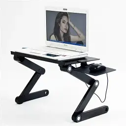 Столик трансформер для ноутбука Laptop Table T8 - мініатюра 2
