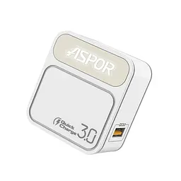 Мережевий зарядний пристрій Aspor A828 Fast Charger (18W QC3.0 1USB/3A)- білий - мініатюра 3