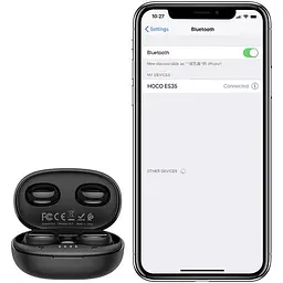 Стерео гарнітура Bluetooth Hoco ES35 Black - мініатюра 2