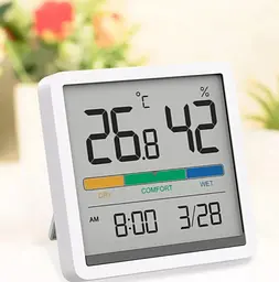 Годинник-термогігрометр Miiiw Temperature Humidity Clock [NK5253] білий [58021] - мініатюра 2