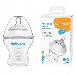 Пляшка антиколікова 180 мл Natural nursing BabyOno 1450 (2000903545316)