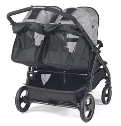 Прогулянкова коляска для двійні Peg-Perego Book for Two Cinder, сірий (IP05280000GL53RO01) - мініатюра 3