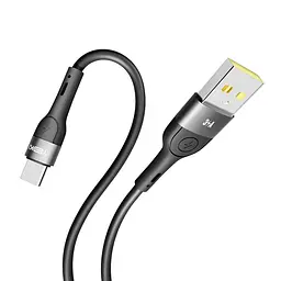 Кабель для заряджання та обміну даними Yoki YK-EX11 EXTRA Series USB/Type C 60W 3A/20V 1.2 m Black - мініатюра 6